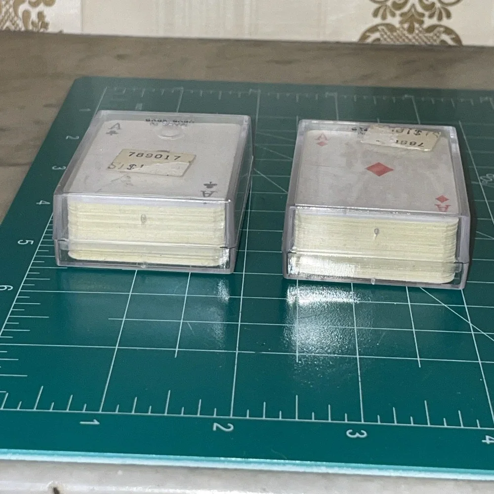 Two Full‎ Decks of Miniature Playing Cards in Hard Plastic Cases | Colonel Cody